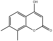 4-HYDROXY-7,8-DIMETHYLCOUMARIN Struktur