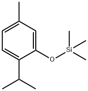 Trimethyl(5-methyl-2-isopropylphenoxy)silane Struktur