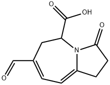 7-Formyl-2,3,5,6-tetrahydro-3-oxo-1H-pyrrolo[1,2-a]azepine-5-carboxylic acid Struktur