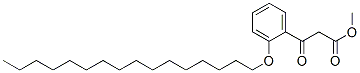 methyl 3-[o-(hexadecyloxy)phenyl]-3-oxopropionate Struktur