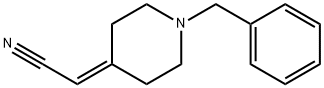 2-(1-benzylpiperidin-4-ylidene)acetonitrile Struktur