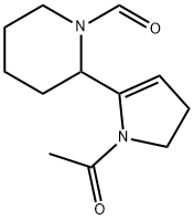 1-Acetyl-5-(1-formylpiperidin-2-yl)-2,3-dihydro-1H-pyrrole Struktur