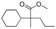 2-Cyclohexyl-2-methylpentanoic acid methyl ester Struktur