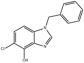 5-Chloro-1-(phenylmethyl)-1H-benzimidazol-4-ol Struktur