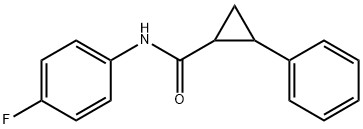 Cyclopropanecarboxamide, N-(4-fluorophenyl)-2-phenyl- (9CI) Struktur