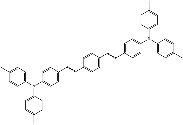 1,4-BIS[2-[4-[N,N-DI(P-TOLYL)AMINO]PHENYL]VINYL]BENZENE Struktur