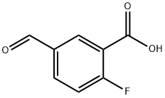 2-Fluoro-5-formylbenzoic acid Struktur