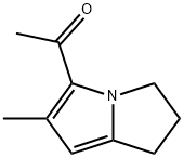 Ethanone, 1-(2,3-dihydro-6-methyl-1H-pyrrolizin-5-yl)- (9CI) Struktur