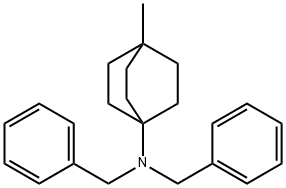 4-Methyl-N,N-bis(phenylmethyl)bicyclo[2.2.2]octan-1-amine Struktur