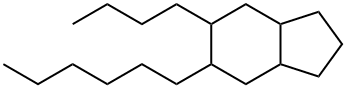 5-Butyl-6-hexyloctahydro-1H-indene Struktur