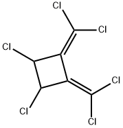 1,2-Dichloro-3,4-bis(dichloromethylene)cyclobutane Struktur