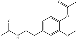 N-[2-[4-(Acetyloxy)-3-methoxyphenyl]ethyl]acetamide Struktur