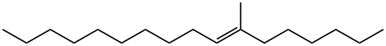 (E)-7-Methyl-7-heptadecene Struktur