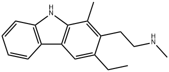 3-Ethyl-N,1-dimethyl-9H-carbazole-2-ethanamine Struktur