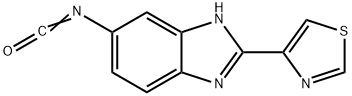 5-Isocyanato-2-(4-thiazolyl)-1H-benzimidazole Struktur