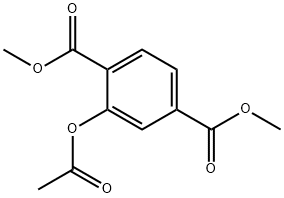 2-(Acetyloxy)-1,4-benzenedicarboxylic acid dimethyl ester Struktur