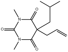 1,3-Dimethyl-5-(2-methylpropyl)-5-(2-propenyl)-2,4,6(1H,3H,5H)-pyrimidinetrione Struktur