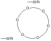 18-Crown-6 acetonitrile complex Struktur