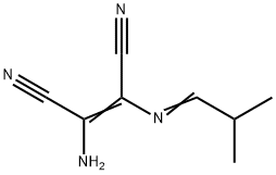 2-Butenedinitrile,  2-amino-3-[(2-methylpropylidene)amino]- Struktur