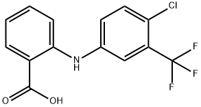 Benzoic  acid,  2-[[4-chloro-3-(trifluoromethyl)phenyl]amino]- Struktur