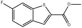 6-FLUORO-BENZO[B]THIOPHENE-2-CARBOXYLIC ACID METHYL ESTER Struktur