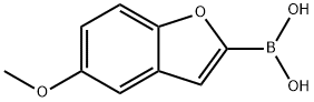 5-methoxybenzofuran-2-ylboronic acid Struktur