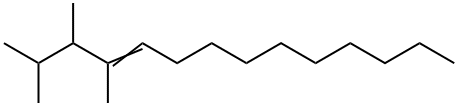 2,3,4-Trimethyl-4-tetradecene Struktur