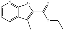 3-Methylselenolo[2,3-b]pyridine-2-carboxylic acid ethyl ester Struktur