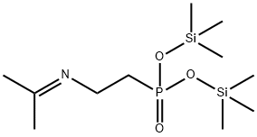 [2-(Isopropylideneamino)ethyl]phosphonic acid bis(trimethylsilyl) ester Struktur