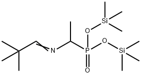 [1-[(2,2-Dimethylpropylidene)amino]ethyl]phosphonic acid bis(trimethylsilyl) ester Struktur