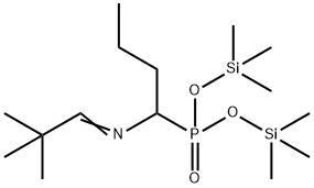 [1-[(2,2-Dimethylpropylidene)amino]butyl]phosphonic acid bis(trimethylsilyl) ester Struktur