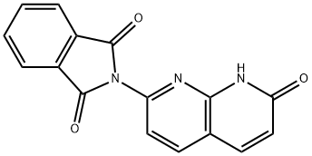 2-HYDROXY-7-N-PHTHALIMIDYL-1,8-NAPHTHYRIDINE Struktur