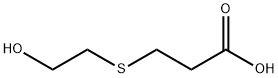 3-[(2-hydroxyethyl)sulfanyl]propanoic acid Struktur