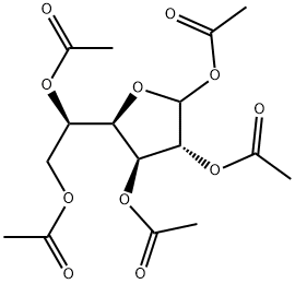 D-Glucofuranose pentaacetate Struktur