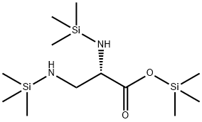 2-(Trimethylsilylamino)-3-[(trimethylsilyl)amino]propionic acid trimethylsilyl ester Struktur