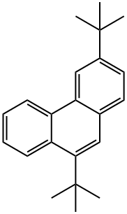 3,9-Bis(1,1-dimethylethyl)phenanthrene Struktur