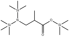 3-[Bis(trimethylsilyl)amino]-2-methylpropanoic acid trimethylsilyl ester Struktur