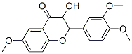 2-(3,4-Dimethoxyphenyl)-2,3-dihydro-3-hydroxy-6-methoxy-4H-1-benzopyran-4-one Struktur