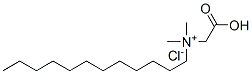 (carboxymethyl)dodecyldimethylammonium chloride Struktur