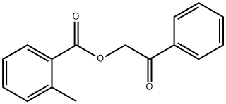 2-Methylbenzoic acid phenacyl ester Struktur