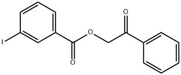 3-Iodobenzoic acid phenacyl ester Struktur