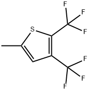 2,3-Bis(trifluoromethyl)-5-methylthiophene Struktur