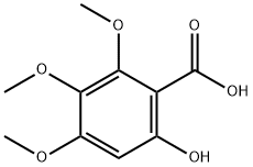 6-Hydroxy-2,3,4-trimethoxybenzoic acid Struktur