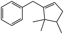 4,5,5-Trimethyl-1-cyclopentenylmethylbenzene Struktur