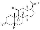 11-BETA-HYDROXYPREGNANEDIONE Struktur