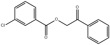 3-Chlorobenzoic acid phenacyl ester Struktur