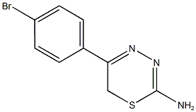 5-(4-bromophenyl)-6H-1,3,4-thiadiazin-2-amine Struktur