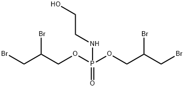 N-(2-Hydroxyethyl)amidophosphoric acid bis(2,3-dibromopropyl) ester Struktur