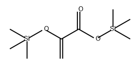 2-(Trimethylsiloxy)propenoic acid trimethylsilyl ester Struktur