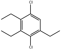 1,4-Dichloro-2,3,5-triethylbenzene Struktur